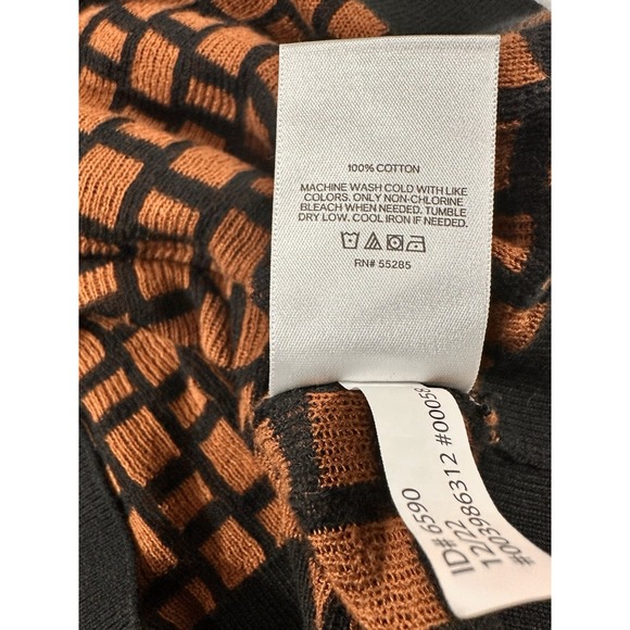 Express Mens 100% Cotton Pattern Collard Zip Shirt Size L New - Picture 5 of 5